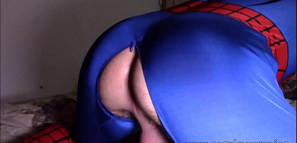  Drowning in Web - a DeadPool Spider-Man Gay XXX Cosplay